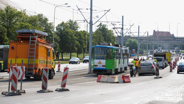 Wtorkowy test trasy Szczecińskiego Szybkiego Tramwaju. Fot. Konrad Nowak [Radio Szczecin] Pierwsze testy szczecińskiego szybkiego tramwaju [WIDEO, ZDJĘCIA]