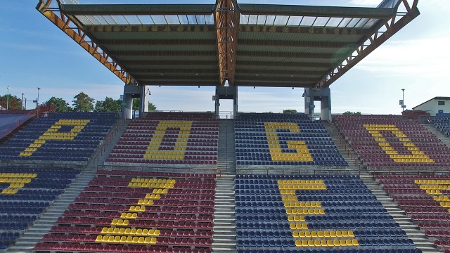 Stadion w Szczecinie. Fot. Radio Szczecin Jak budują stadiony w Bielsku-Białej i Zabrzu? [WIDEO, ZDJĘCIA]