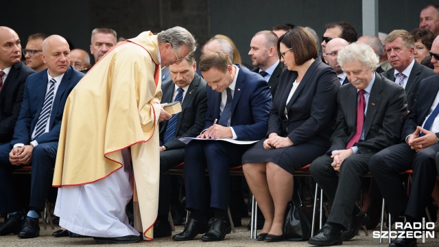 Obchody 35. rocznicy podpisania Porozumień Sierpniowych w Szczecinie. Fot. Konrad Nowak [Radio Szczecin] Duda: W Polsce jest zbyt wiele niesprawiedliwości [WIDEO, ZDJĘCIA]
