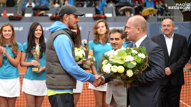 Ukrainiec Artem Smirnow. Fot. Łukasz Szełemej [Radio Szczecin] Struff wygrał Pekao Szczecin Open [WIDEO, ZDJĘCIA]