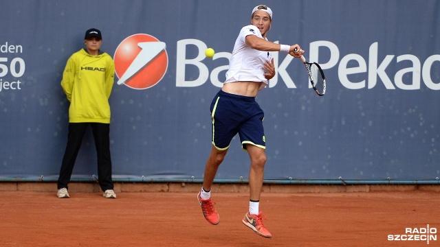 Jan-Lennard Struff został zwycięzcą tenisowego turnieju Pekao Szczecin Open. Fot. Łukasz Szełemej [Radio Szczecin] Struff wygrał Pekao Szczecin Open [WIDEO, ZDJĘCIA]