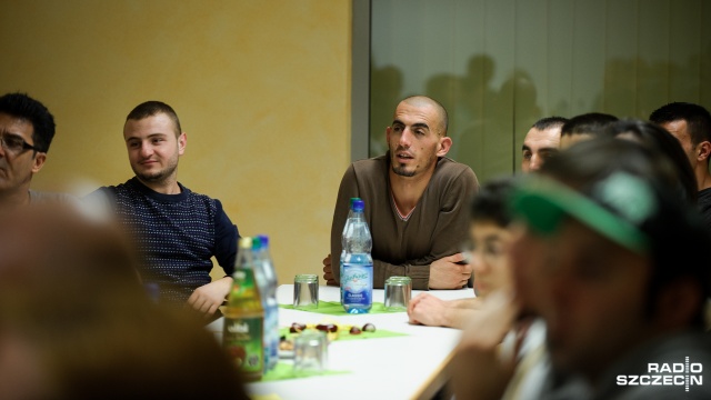 Spotkanie powitalne zorganizowały we wtorek władze przygranicznej gminy. Fot. Konrad Nowak [Radio Szczecin] Niewielu chętnych, by pomagać uchodźcom w Löcknitz [ZDJĘCIA]