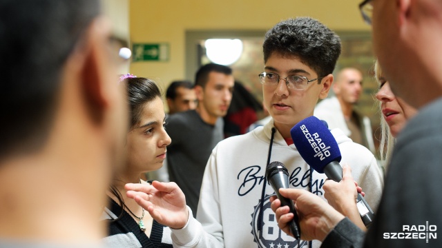 Spotkanie powitalne zorganizowały we wtorek władze przygranicznej gminy. Fot. Konrad Nowak [Radio Szczecin] Niewielu chętnych, by pomagać uchodźcom w Löcknitz [ZDJĘCIA]