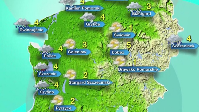 Temperatura w większości regionu wahać się będzie w okolicach 2-4 stopni Celsjusza. Odczuwalna będzie niestety dużo niższa.
