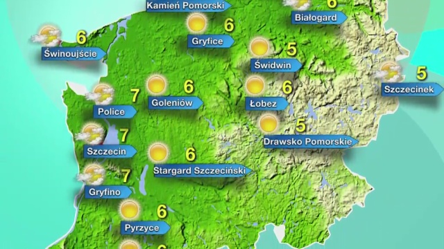 Termometry pokażą do sześciu stopni na plusie, nie powinno również padać.