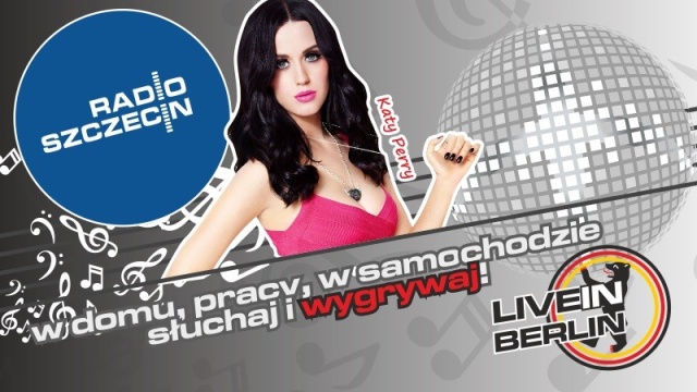 Od poniedziałku na naszej antenie można wygrać bilety na występ Katy Perry w Berlinie. Aby wziąć udział w konkursie Radio Szczecin Live in Berlin wystarczy uważnie słuchać Radia Szczecin i w odpowiednim momencie wysłać smsa.