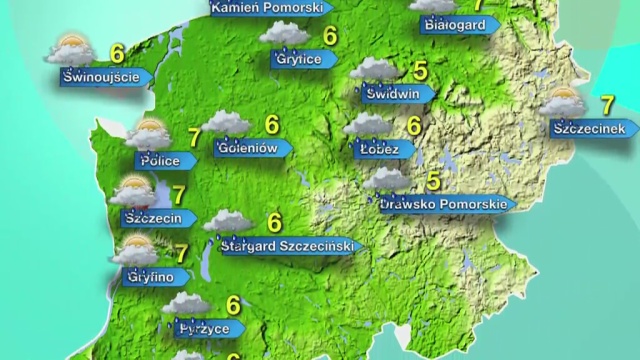 W całym województwie w poniedziałek może padać. Słońce będzie pokazywać się jedynie na krótkie momenty.