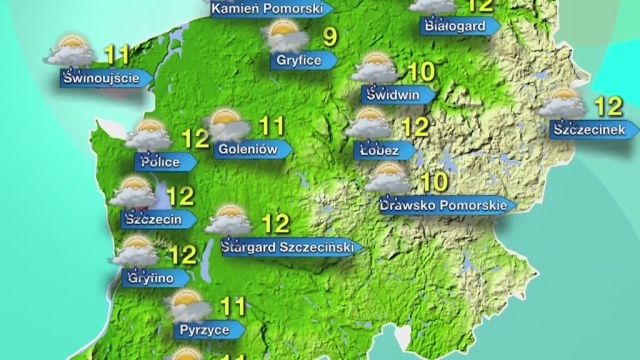 Padać może w całym regionie. Na termometrach do 12 stopni.