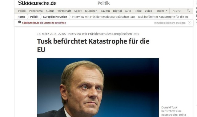 Donald Tusk zapowiedział w poniedziałkowym wywiadzie dla Sddeutsche Zeitung, że będzie zabiegał o przedłużenie sankcji Unii Europejskiej wobec Rosji - podaje tvn 24.