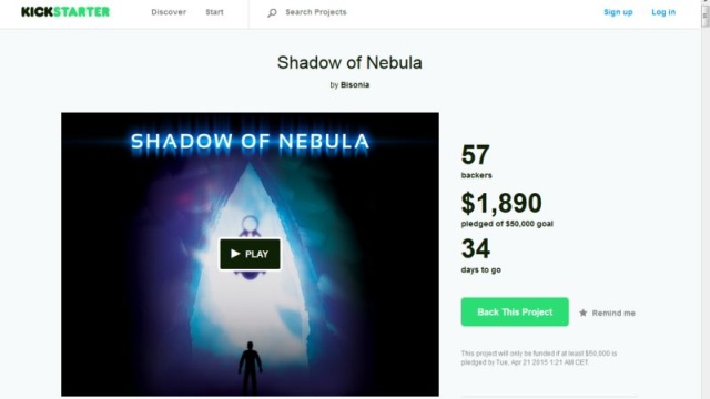 Szczecinianie proszą o pomoc internautów z całego świata za pośrednictwem portalu Kickstarter. Jeśli do 21 kwietnia na konto twórców wpłynie 50 tysięcy dolarów, powstanie gra Shadow of Nebula.