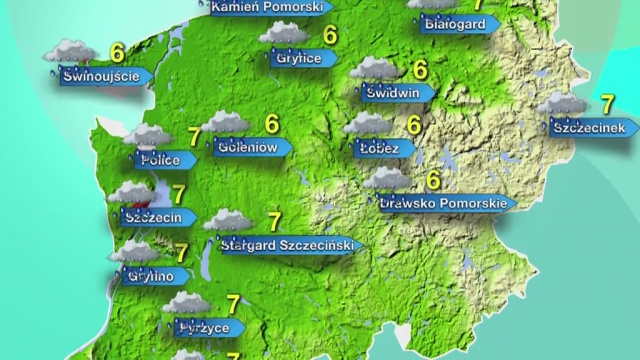 Termometry pokażą do siedmiu stopni powyżej zera. Padać może w całym województwie.