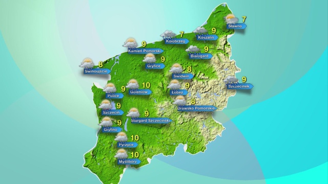 Dotarł do nas front atmosferyczny z południa, który przyniósł ochłodzenie temperatury i opady deszczu.