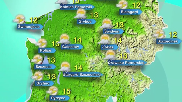 Sobota słoneczna i bezchmurna. Temperatury w regionie oscylować będą w granicach 12-15 stopni Celsjusza.