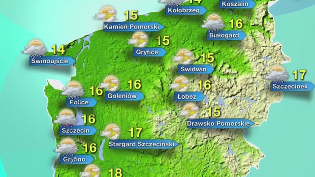 Na termometrach zobaczymy do 18 stopni. Najcieplej będzie w okolicach Pyrzyc.