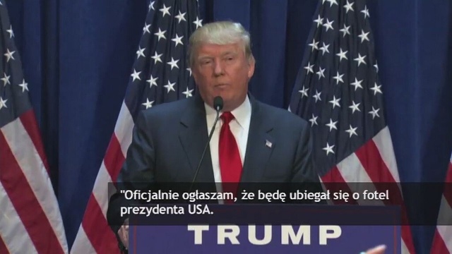 Miliarder Donald Trump, właściciel luksusowych hoteli i nieruchomości postanowił ubiegać się o urząd prezydenta Stanów Zjednoczonych z ramienia Partii Republikańskiej.