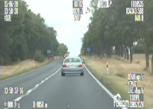 Z prędkością 172 kmh pędził drogą nr 10 kierowca osobowego BMW. Na odcinku pomiędzy Wapnicą a Reczem zatrzymali go policjanci choszczeńskiej drogówki.
