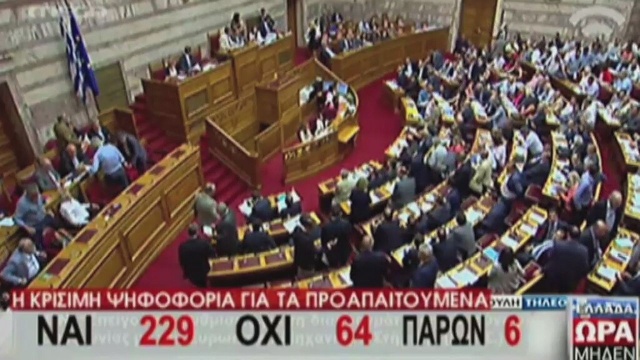 Pakiet reform przegłosowany w greckim parlamencie. To był warunek, pod którym Unia pożyczy Atenom kolejne miliardy na spłatę długu.