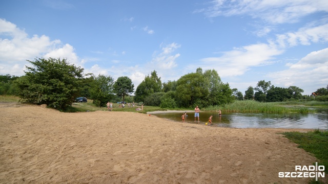 Szczecin ma nową plażę. Usypali ją mieszkańcy Kijewa.