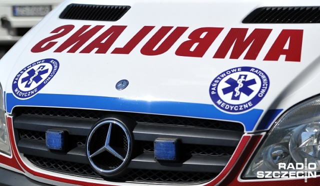 Osobowe Suzuki jadące drogą wojewódzką nr 142 w kierunku Szczecina zjechało nagle na pobocze i wpadło do rowu.