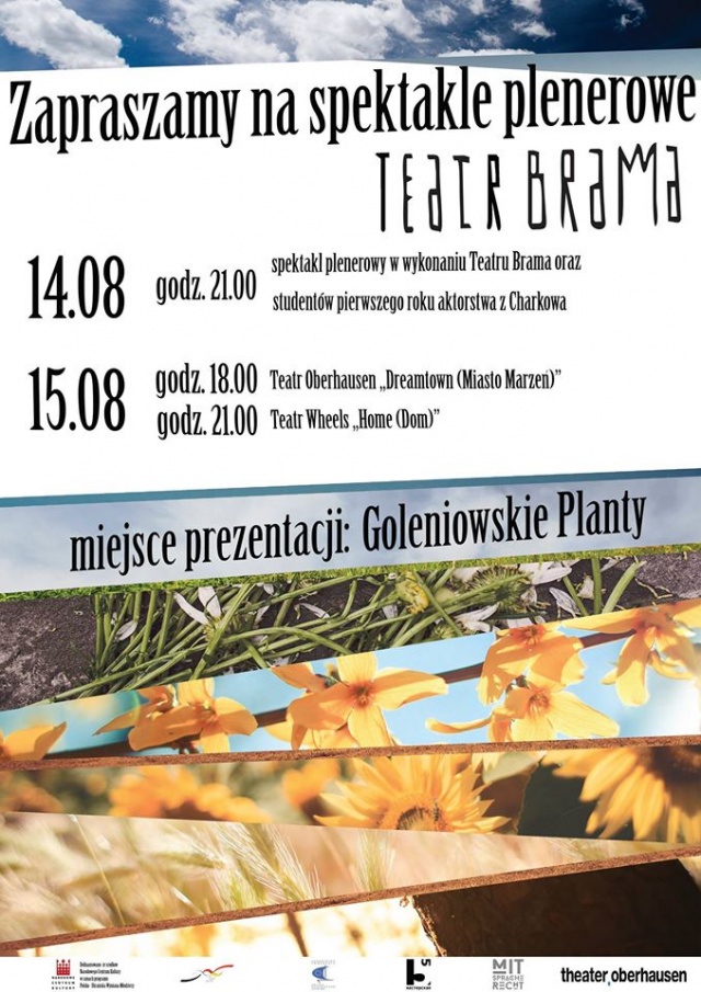 Trzy plenerowe spektakle teatralne będzie można obejrzeć podczas rozpoczynającego się weekendu na Plantach w centrum Goleniowa.