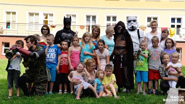 Szczecińska Liga Superbohaterów odwiedziła w poniedziałek Centrum Placówek Opiekuńczo-Wychowawczych w Chojnie.