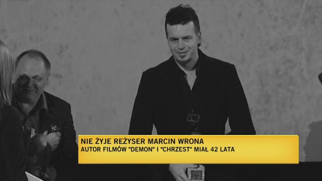 Marcin Wrona nie żyje. Reżyser młodego pokolenia został znaleziony martwy w swoim pokoju hotelowym w Gdyni. Wrona brał udział w 40. Festiwalu Filmowym w Gdyni.