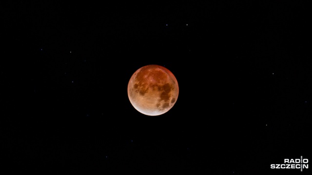Krwawy Superksiężyc i zaćmienie nad Szczecinem. Nad ranem można było zaobserwować dwa te rzadkie zjawiska astronomiczne jednocześnie