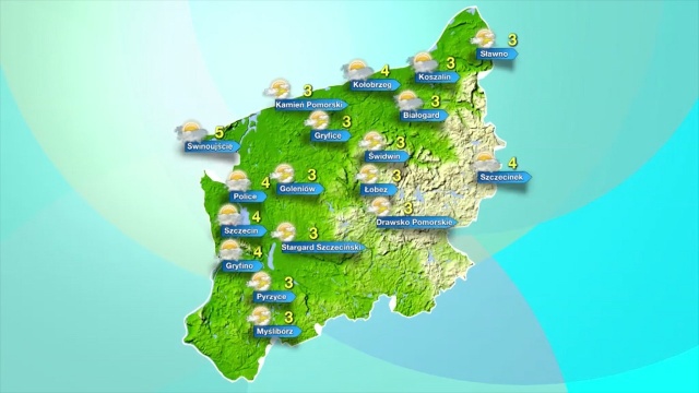 W poniedziałek termometry w regionie będą wskazywać od 3 do 5 stopni Celsjusza.