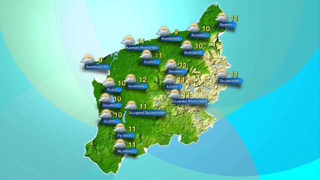 We wtorek termometry w regionie będą wskazywać od 9 do 12 stopni Celsjusza, może popadać.
