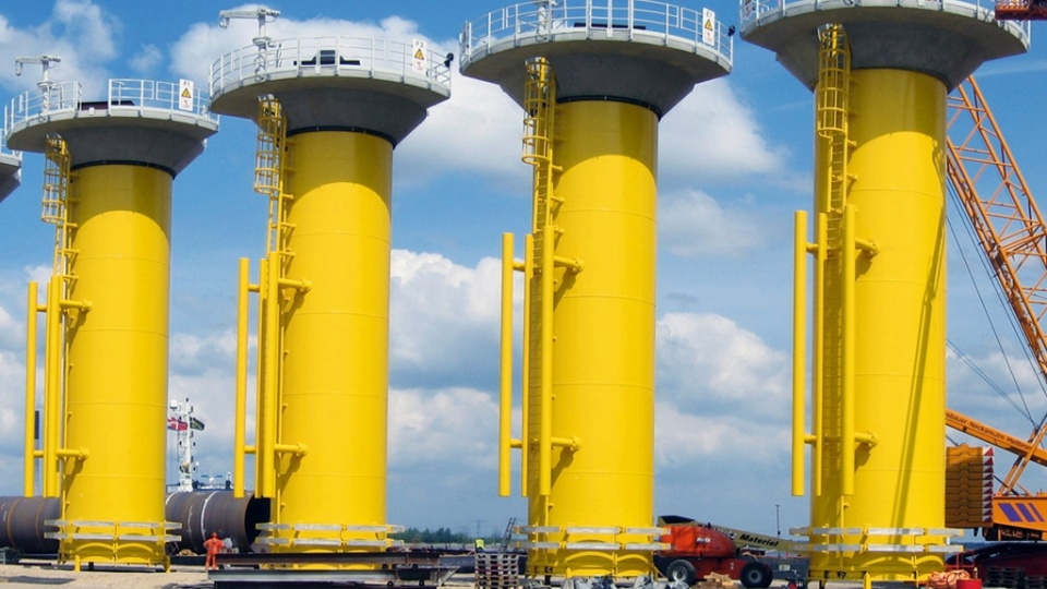 Platformy do morskich elektrowni wiatrowych. Fot. Bilfinger Mars Offshore sp. z o.o.