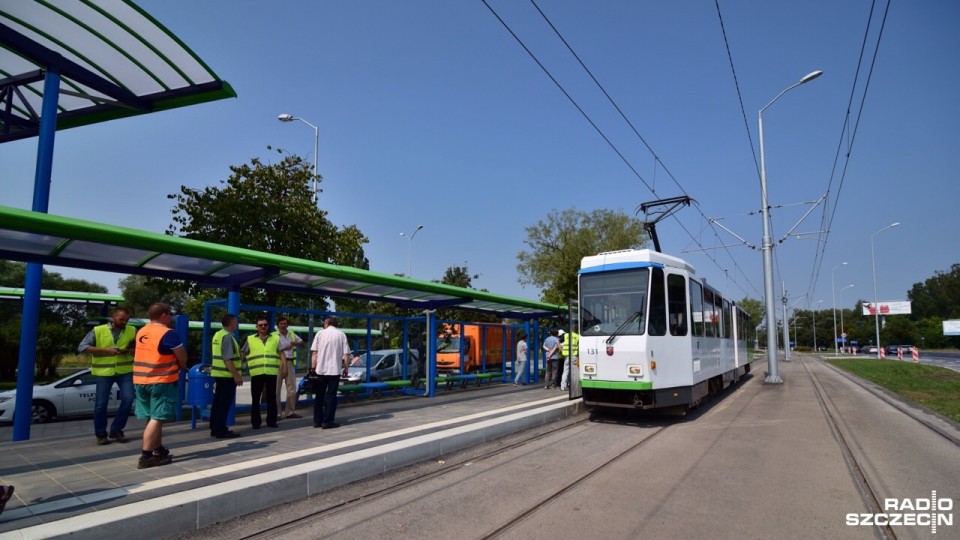 Wtorkowy test trasy szczecińskiego szybkiego tramwaju. Fot. Konrad Nowak [Radio Szczecin]