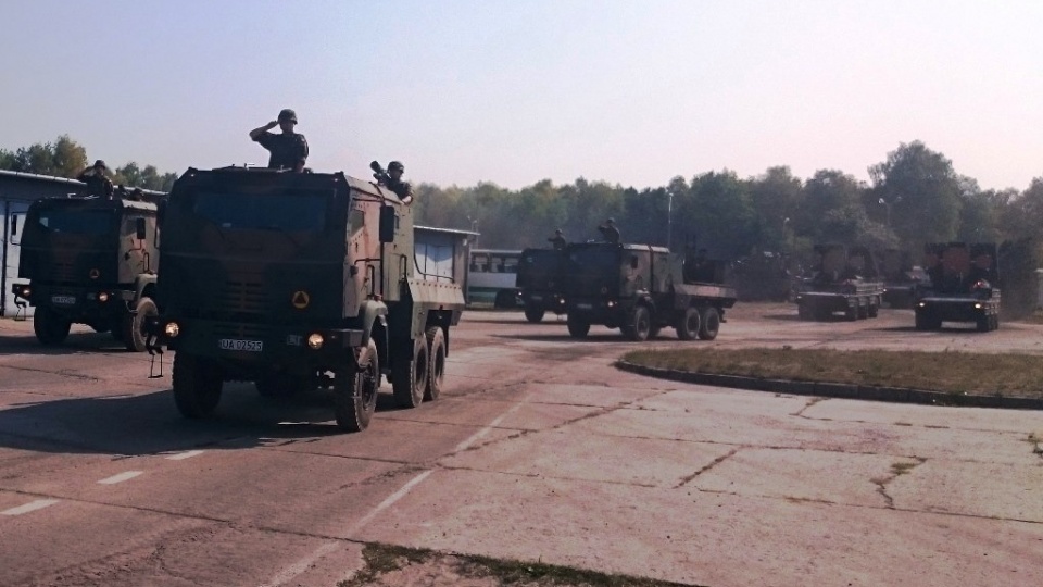 Trening żołnierzy przed defiladą w Warszawie. Fot. 12 Brygada Zmechanizowana Szczecin.