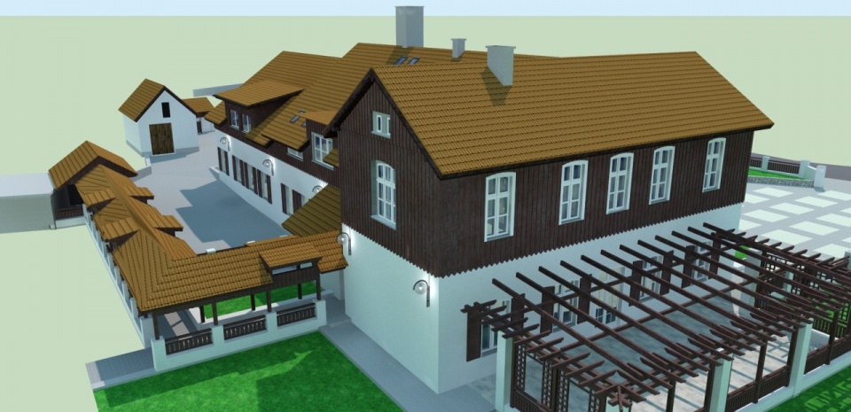 Już wiemy, jak będzie wyglądał zajazd "Szmaragd" po modernizacji. Mat. Urzędu Miasta w Szczecinie.