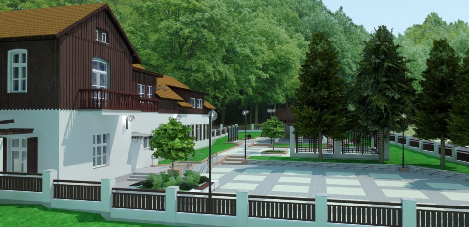 Już wiemy, jak będzie wyglądał zajazd "Szmaragd" po modernizacji. Mat. Urzędu Miasta w Szczecinie.