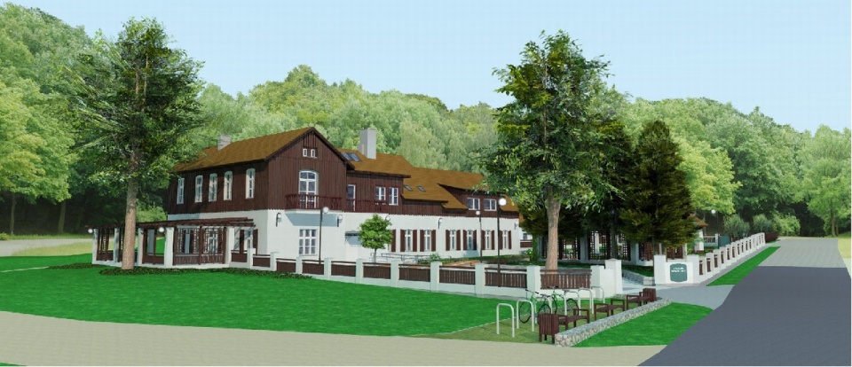 Już wiemy, jak będzie wyglądał zajazd "Szmaragd" po modernizacji. Mat. Urzędu Miasta w Szczecinie.