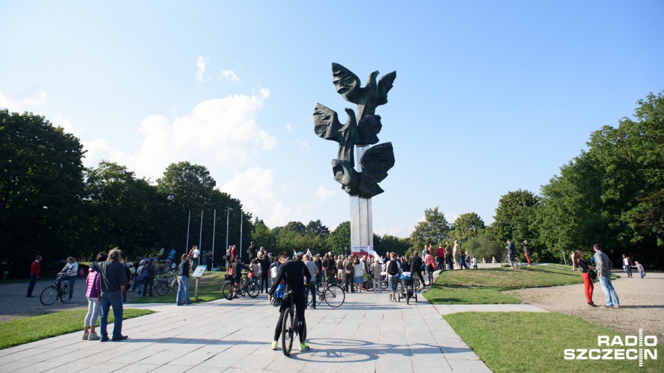 Proimigracyjna manifestacja trwała około godziny. Fot. Konrad Nowak [Radio Szczecin]