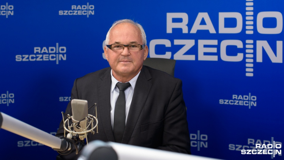 Ryszard Mićko był gościem "Rozmów pod Krawatem". Fot. Konrad Nowak [Radio Szczecin]