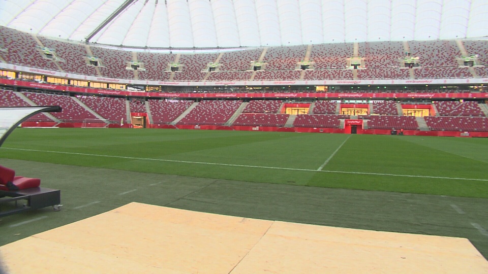 Stadion Narodowy w Warszawie gotowy na mecz roku. Fot. TVN24/x-news