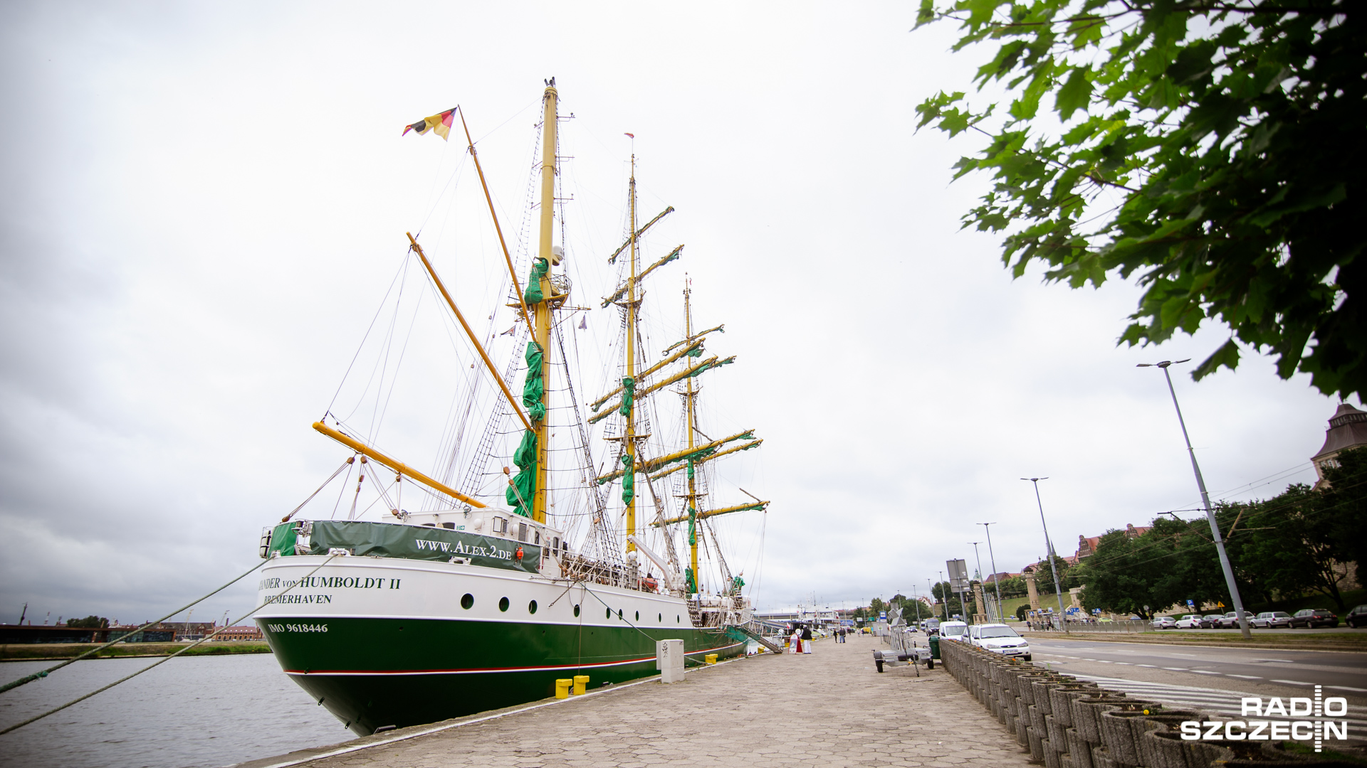 65-metrowy żaglowiec Alexander von Humboldt II zacumuje dziś w Szczecinie.