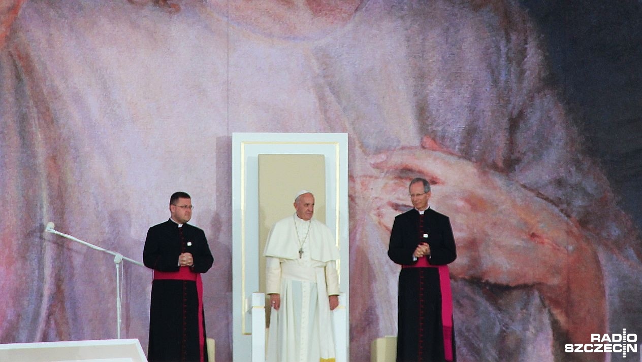Papież Franciszek spotkał się z młodymi. Fot. Piotr Kołodziejski [Radio Szczecin] 