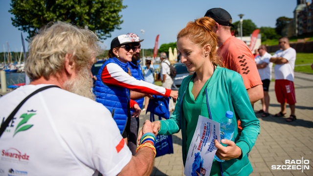 Spływ z Olkiem Dobą w Marinie w Kamieniu Pomorskim. Fot. Konrad Nowak [Radio Szczecin] Rodzinny spływ z Olkiem Dobą dla słuchaczy [WIDEO, DUŻO ZDJĘĆ]