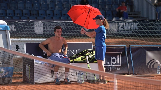 Marco Cecchinato. Fot. Jarosław Gaszyński [Radio Szczecin] Półfinaliści Pekao Szczecin Open [ZDJĘCIA]