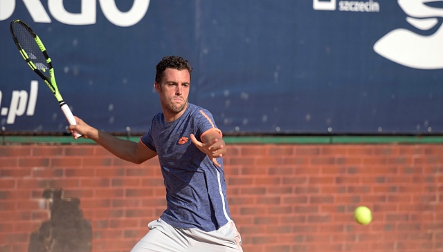 Marco Cecchinato. Fot. Jarosław Gaszyński [Radio Szczecin] Półfinaliści Pekao Szczecin Open [ZDJĘCIA]