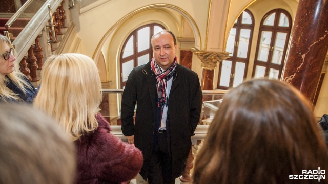 Dariusz Dyczewski, rektor Akademii Sztuki. Fot. Olaf Nowicki [Radio Szczecin] Pałac Ziemstwa Pomorskiego zmienił właściciela [ZDJĘCIA]