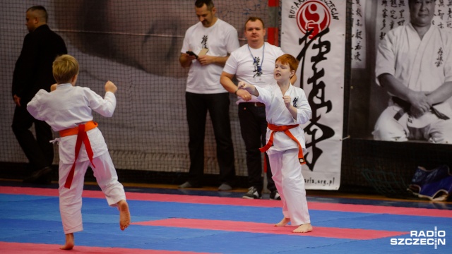 Turniej Kyokushin Karate w Szczecinie. Fot. Konrad Nowak [Radio Szczecin] Turniej Kyokushin Karate w Szczecinie. "Liczy się kontakt" [ZDJĘCIA]