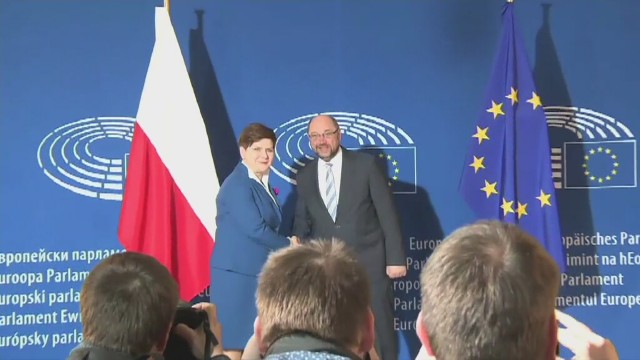 Beata Szydło spotkała się z Martinem Schulzem [WIDEO]