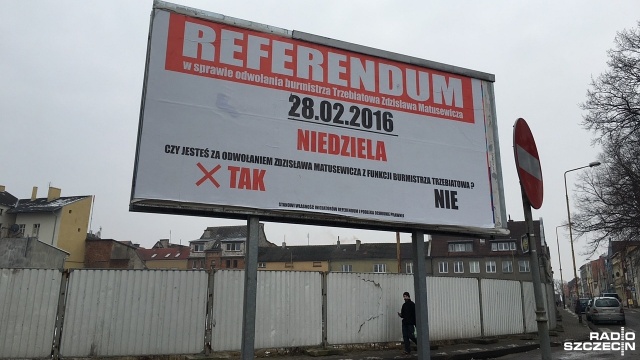 W przyszłą niedzielę odbędzie się referendum w sprawie odwołania burmistrza Trzebiatowa Zdzisława Matusewicza. Aby głosowanie było wiążące, do urn musi pójść nieco ponad trzy tysiące osób.