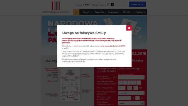 Ministerstwo Finansów ostrzega przed fałszywymi wiadomościami SMS o Loterii Paragonowej. Oszuści próbują wyłudzić pieniądze od grających w popularnej polskiej grze.
