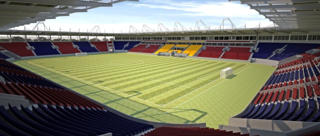 Nowy stadion w Szczecinie może kosztować 126 milionów złotych - twierdzą władze Pogoni i pokazują wykaz kosztów oraz wizualizację wnętrza stadionu.