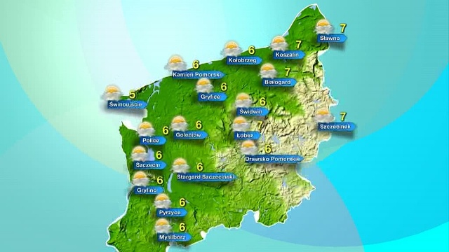 Początek tygodnia słoneczny w całym regionie. Temperatury zbliżone we wszystkich większych miastach województwa.